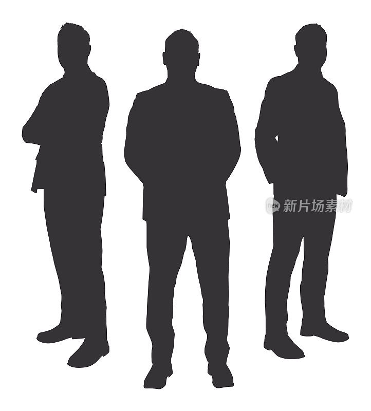 Three Men Sihouettes